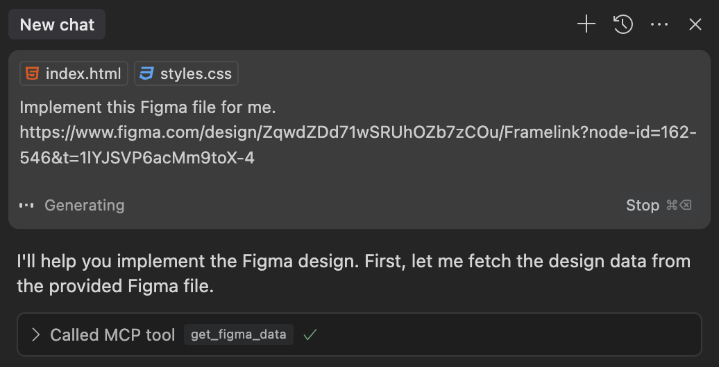 Paste the link into your editor